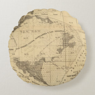 Coussins Ronds Terres de marais et de marée de sel