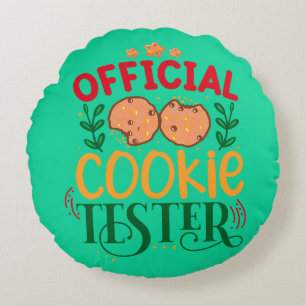 Coussins Ronds Testeur officiel de cookies