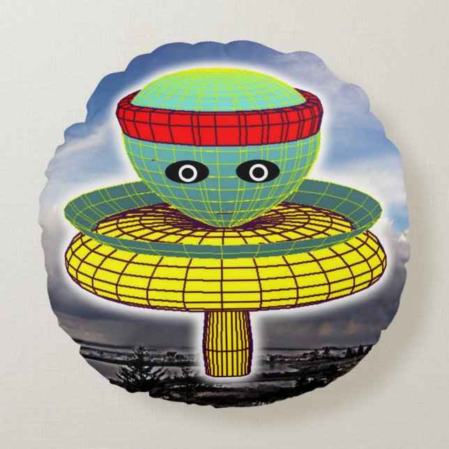 Coussins Ronds Tête de champignon (Devant)