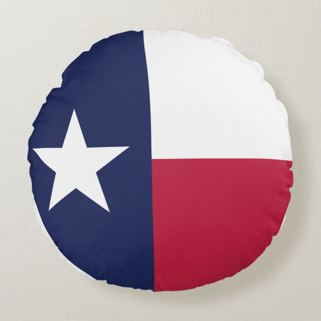 Coussins Ronds Texas State Flag (Devant)