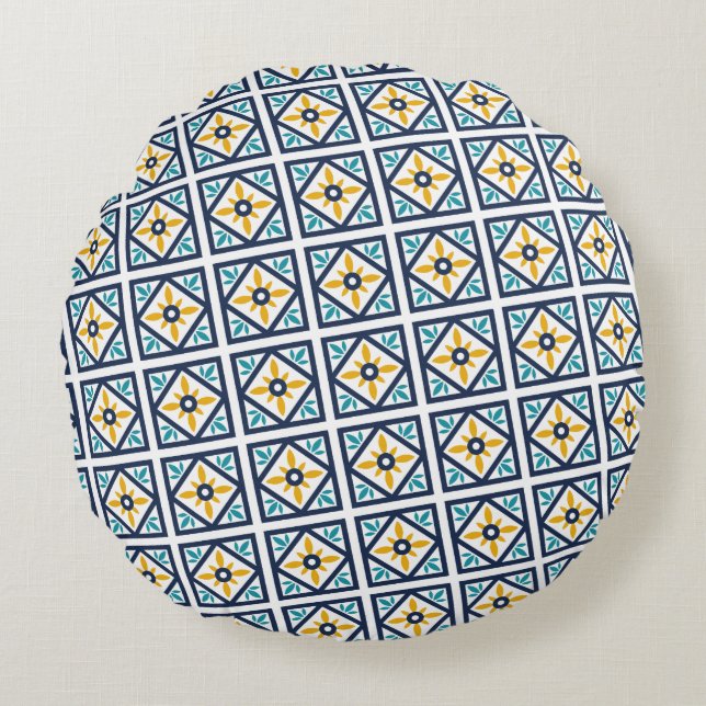Coussins Ronds Texture Abstraite Moderne (Devant)