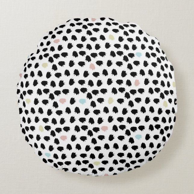 Coussins Ronds Texture Abstraite Moderne (Devant)