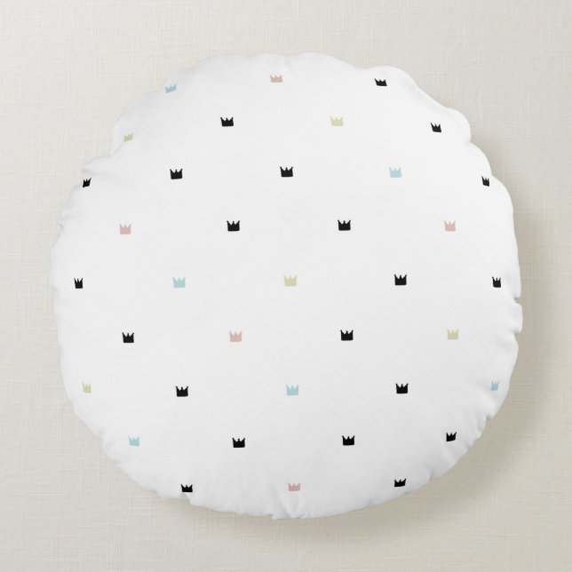 Coussins Ronds Texture Abstraite Moderne (Devant)