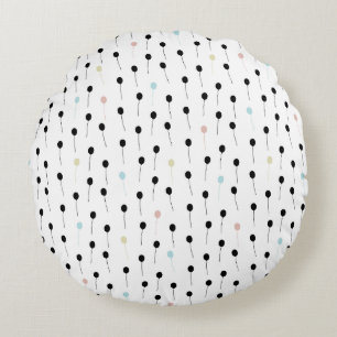 Coussins Ronds Texture Abstraite Moderne
