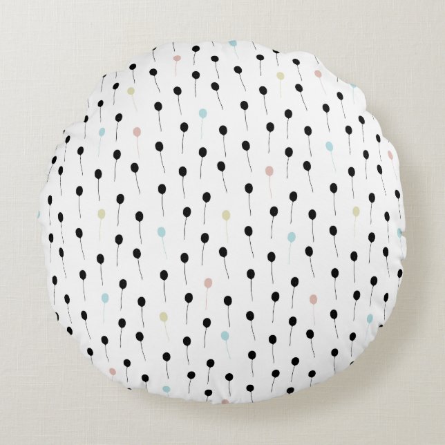 Coussins Ronds Texture Abstraite Moderne (Devant)