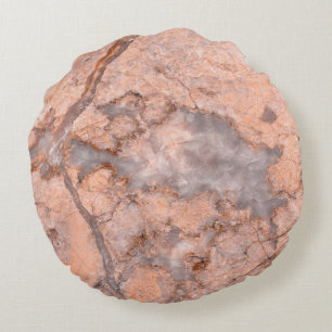 Coussins Ronds Texture de pierre de marbre tendance et cool