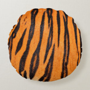 Coussins Ronds Texture d'impression de tigre