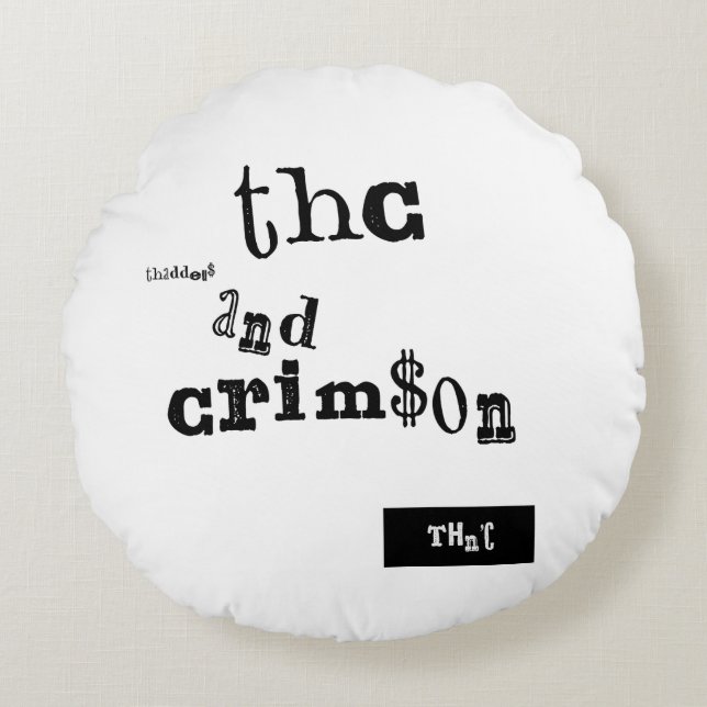 Coussins Ronds thaddeus & crimson (Devant)