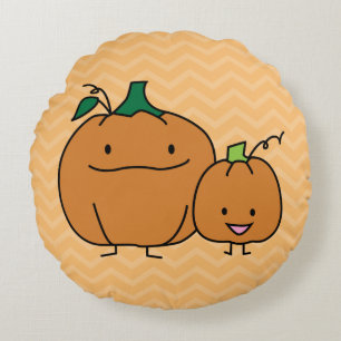 Coussins Ronds Thanksgiving Halloween d'enfant de parent de