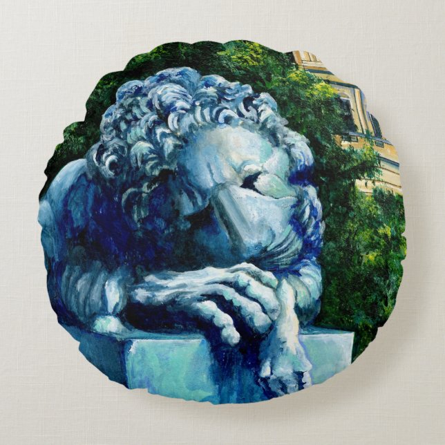 Coussins Ronds The Cat, Qui a mangé les Canaries, Washington DC (Devant)