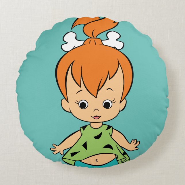 Coussins Ronds The Flintstones | Pebbles Flintstone (Devant)