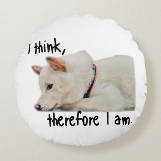 Coussins Ronds Thinking dog クッション by koroku