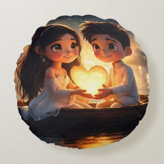 Coussins Ronds Throw Pillow