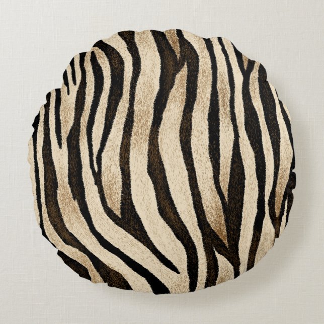 Coussins Ronds Tiger Peau Texture sans joint (Devant)