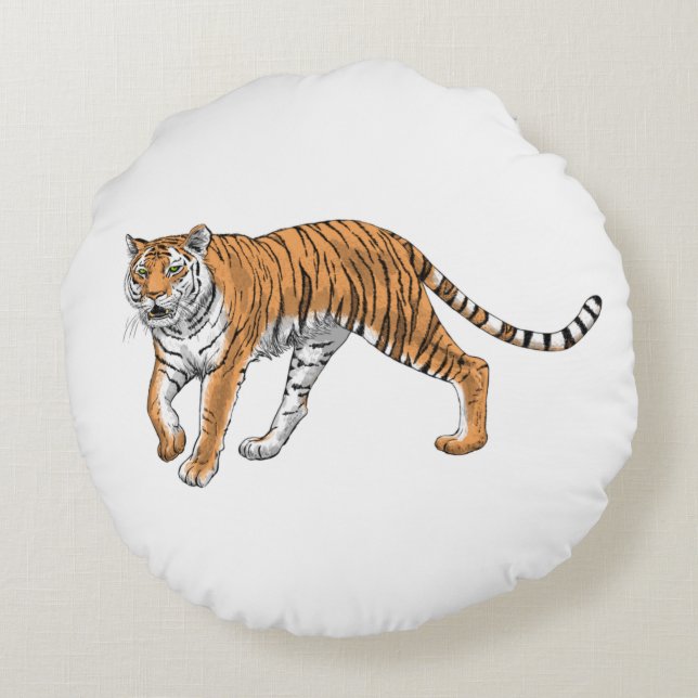 Coussins Ronds Tigre 2 (Dos)