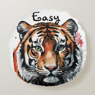 Coussins Ronds Tigre facile