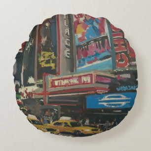 Coussins Ronds Times Square lumineux 2012 de lumières