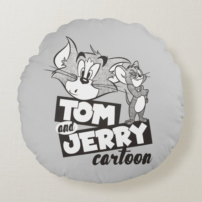Coussins Ronds Tom Et Jerry | Carton Tom Et Jerry (Devant)
