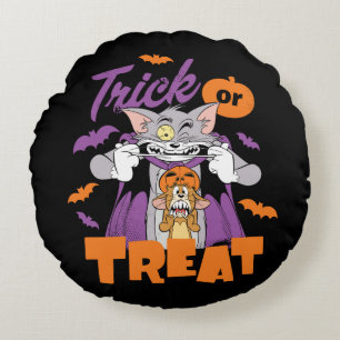 Coussins Ronds Tom & Jerry   Trick or Treat
