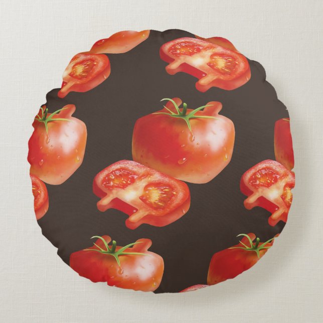 Coussins Ronds Tomate fraîche (Devant)