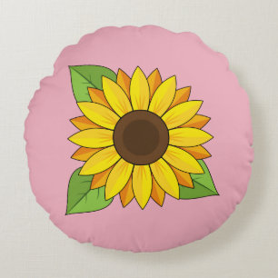 Coussins Ronds Tournesol