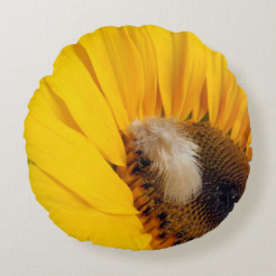 Coussins Ronds Tournesol et oreiller