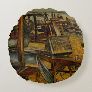 Coussins Ronds Toutes les grandes peintures commencent par une se