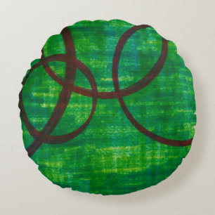 Coussins Ronds Trace de Crimson II