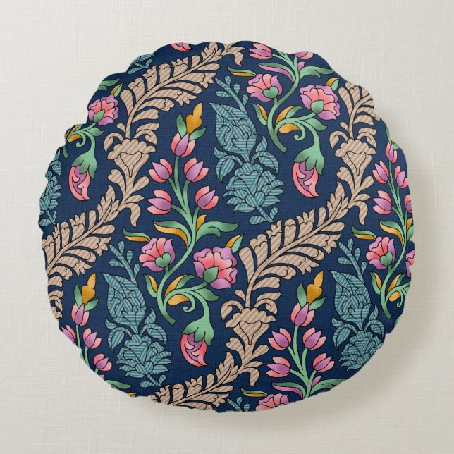 Coussins Ronds Traditional Mughal Allover Designart,pattern,flora (Devant)