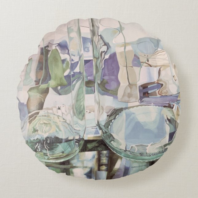 Coussins Ronds Transparent vert (Devant)