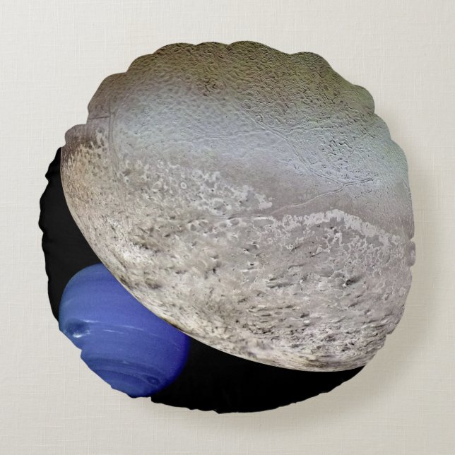 Coussins Ronds Triton avec Neptune (Devant)