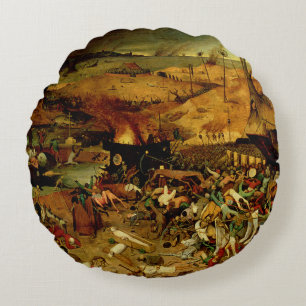 Coussins Ronds Triumph de la mort, c.1562 (huile sur le panneau)