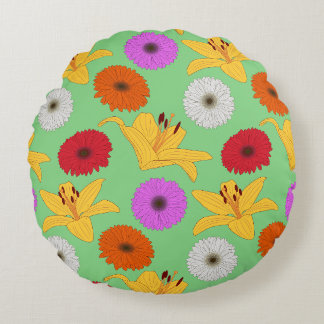 Coussins Ronds Tropical Blossom