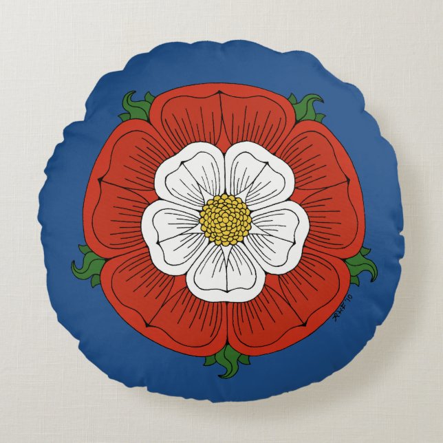 Coussins Ronds Tudor Rose (Devant)