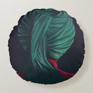 Coussins Ronds Turban vert