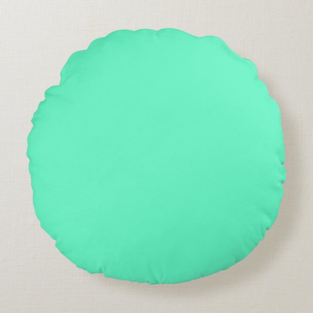 Coussins Ronds Turquoise Néon (Devant)