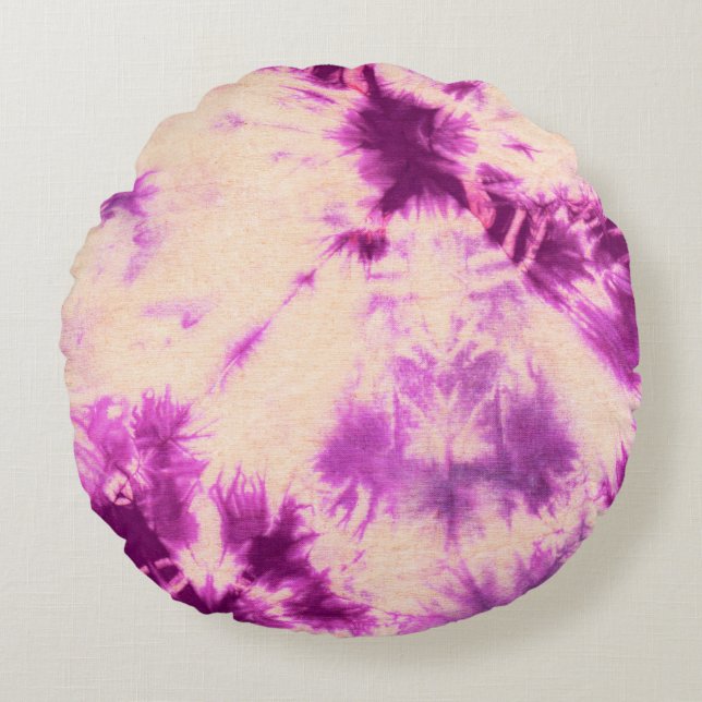 Coussins Ronds Tye Dye Composition #7 par Michael Moffa (Devant)