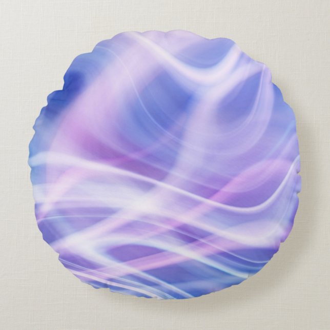 Coussins Ronds Un brouillard pastel mystique  (Devant)