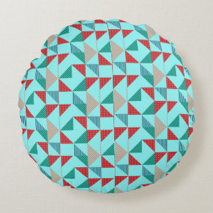 Coussins Ronds Un design de motif rétro cool