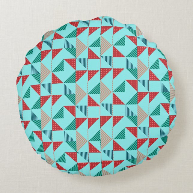Coussins Ronds Un motif de design rétro cool (Dos)