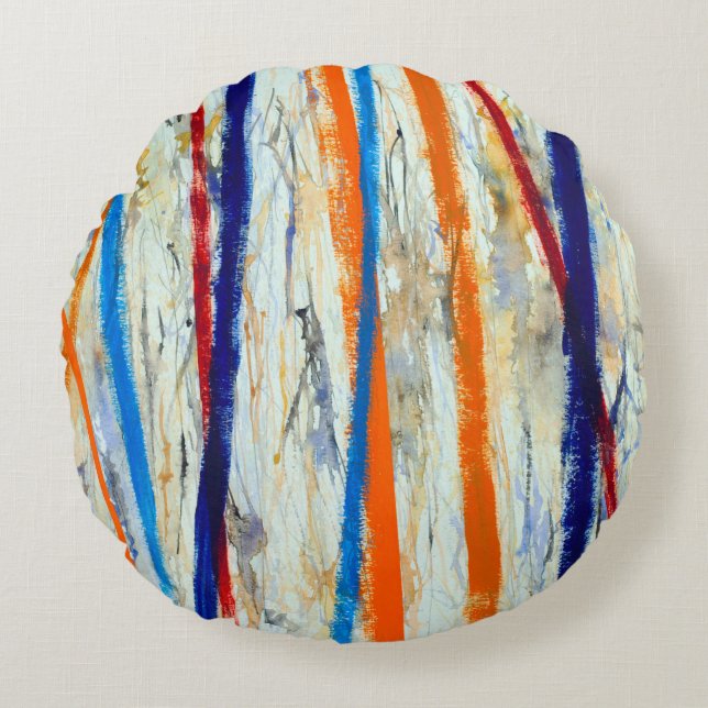 Coussins Ronds un tableau abstrait (Devant)