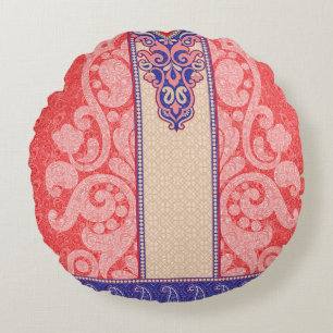 Coussins Ronds une carte au coeur rouge