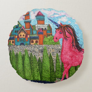 Coussins Ronds Une fois sur un oreiller à lancer à longueur de te