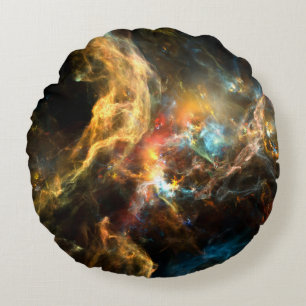 Coussins Ronds Une fois sur une série Space. Conception abstraite