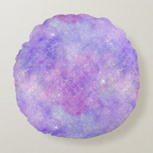 Coussins Ronds Une galaxie de sirène Série Design 3