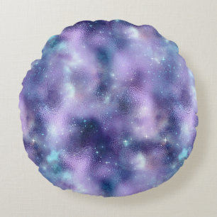 Coussins Ronds Une série de design Galaxie scintillante 2 