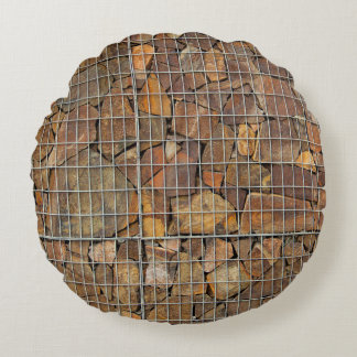 Coussins Ronds Une texture murale grungy en brique comme fond abs