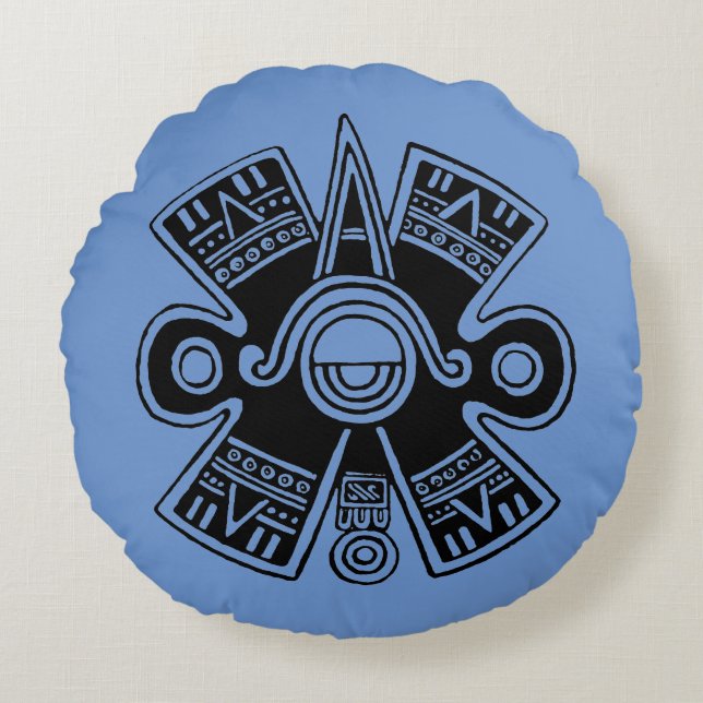 Coussins Ronds Univers aztèque (Devant)