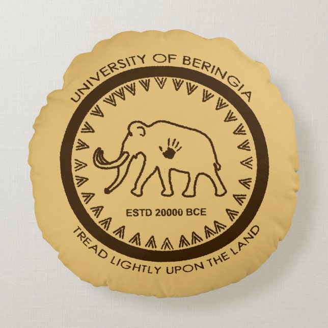 Coussins Ronds Université de Beringia Mammoth (Devant)