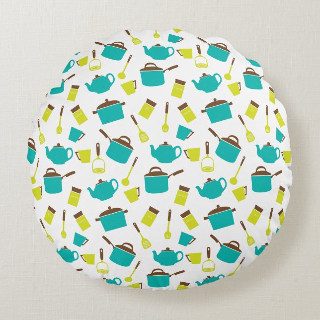 Coussins Ronds Ustensiles de cuisine, Vaisselle, Couverts, Articl (Devant)